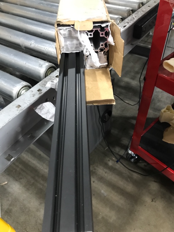 Photo 1 of 4PCS V Slot 4040 Aluminum Extrusion Profile27.5'' European Standard Anodized Linear Rail for 3D Printer Parts and CNC DIY 700mm Black(27.5inch) Black 4PCS 700mm(27.5'')