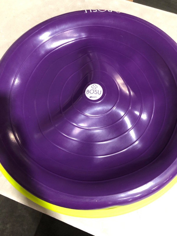 Photo 2 of * item damaged * sold for parts * repair *
Bosu Home Gym Equipment The Original Balance Trainer 26 Inch Diameter Purple/Gray