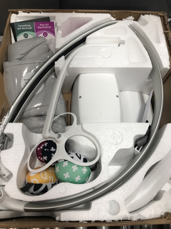 Photo 1 of 4moms MamaRoo Multi-Motion Baby Swing, Bluetooth Baby Swing with 5 Unique Motions, Grey