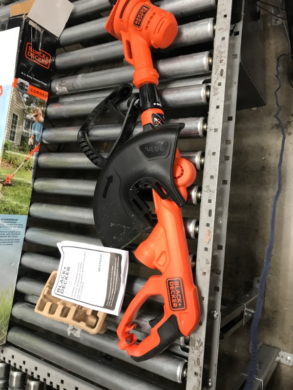 Photo 2 of *READ NOTES* BLACK+DECKER String Trimmer with Auto Feed, Electric, 6.5-Amp, 14-Inch (BESTA510)
