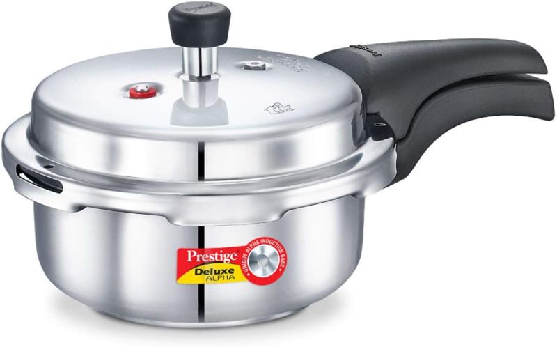 Photo 1 of 
Prestige Deluxe Alpha Stainless Steel Pressure Cooker, 2 Liters/2.11 Quarts