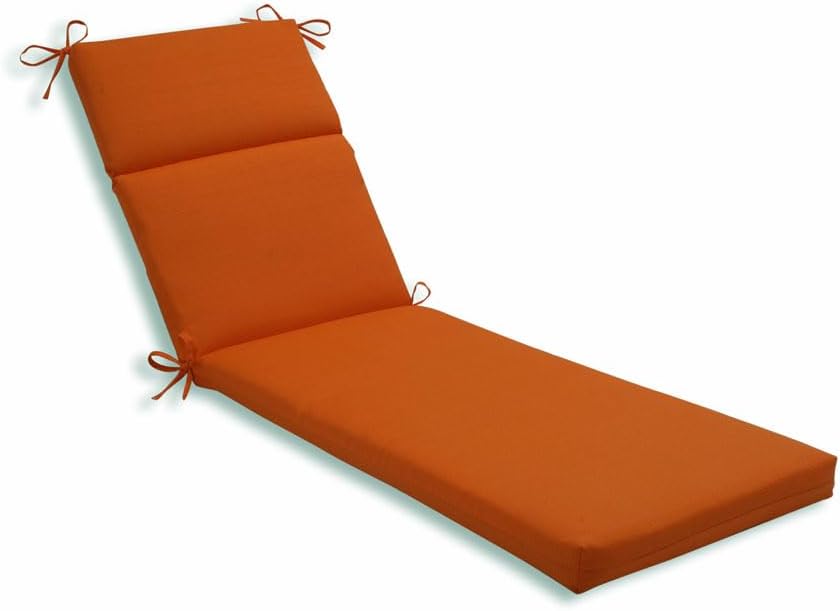 Photo 1 of 
Pillow Perfect Pompeii Solid Indoor/Outdoor Patio Chaise Lounge Cushion Plush Fiber Fill, Weather and Fade Resistant, 72.5" x 21", Orange
Color:Orange
Size:72.5" x 21"
Pattern Name:Pillow