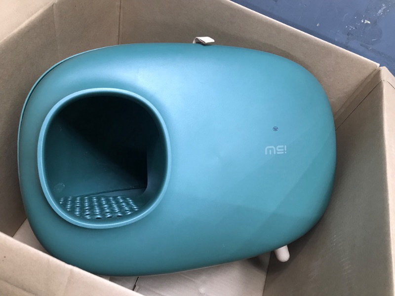 Photo 2 of 
MS Cat Litter Box for Easier Handling, Enclosed Design, Prevent Sand Leakage, Easy to Clean and Assembly and Large Space, with Cat Litter Scoop (Moss Green)
Color:Moss Green