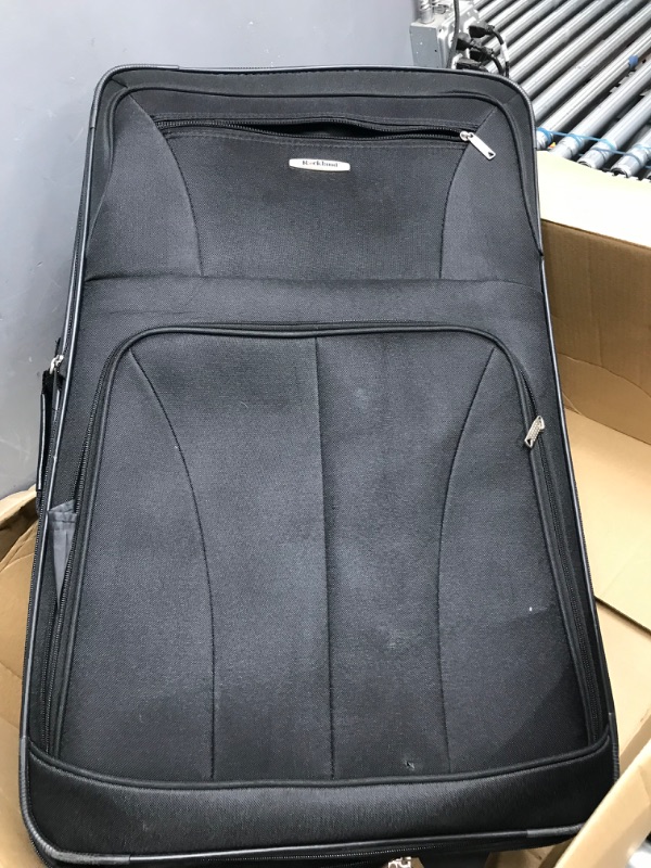 Photo 3 of 
Rockland Journey Softside Upright Luggage Set,Expandable, Lightweight, Black, 4-Piece (14/19/24/28)
Size:4-Piece Set (14/19/24/28)
Color:Black