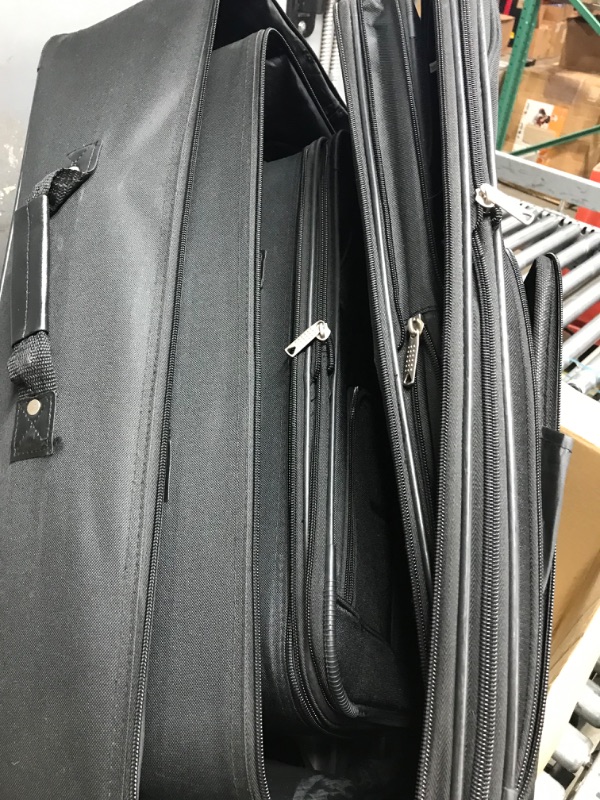 Photo 2 of 
Rockland Journey Softside Upright Luggage Set,Expandable, Lightweight, Black, 4-Piece (14/19/24/28)
Size:4-Piece Set (14/19/24/28)
Color:Black