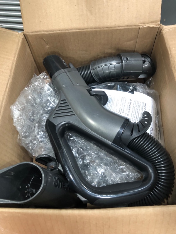 Photo 3 of **MINOR WEAR & TEAR**Shark AZ2002 Vertex Powered Lift-Away Upright Vacuum with DuoClean PowerFins, Self-Cleaning Brushroll, Large Dust Cup, Pet Crevice Tool, Dusting Brush & Self-Cleaning Pet Power Brush, Silver/Rose Gold