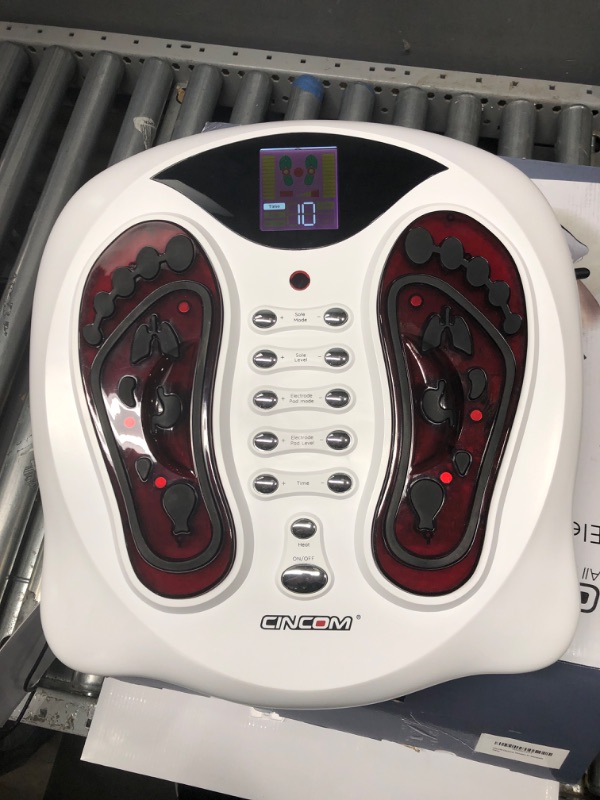 Photo 2 of CINCOM Foot Circulation Stimulator, EMS Tens Muscle Stimulator for Neuropathy, Pain Relief and Circulation, Plantar Fasciitis