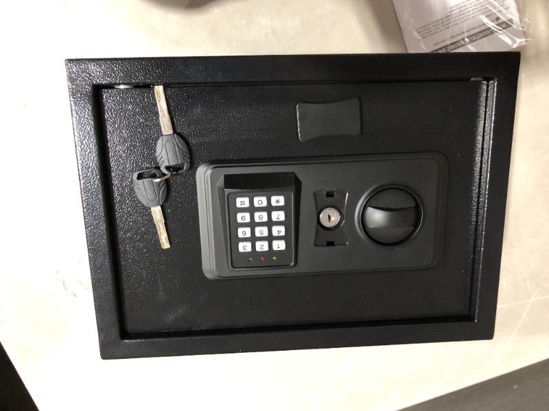 Photo 3 of 0.8 Cubic Home Safe Fireproof Waterproof with Digital Keypad Key, Anti-Theft Fireproof Safe with Fireproof Money Bag, Security Safe Box for Pistol Money Medicine Important Documents 0.8Cubic
