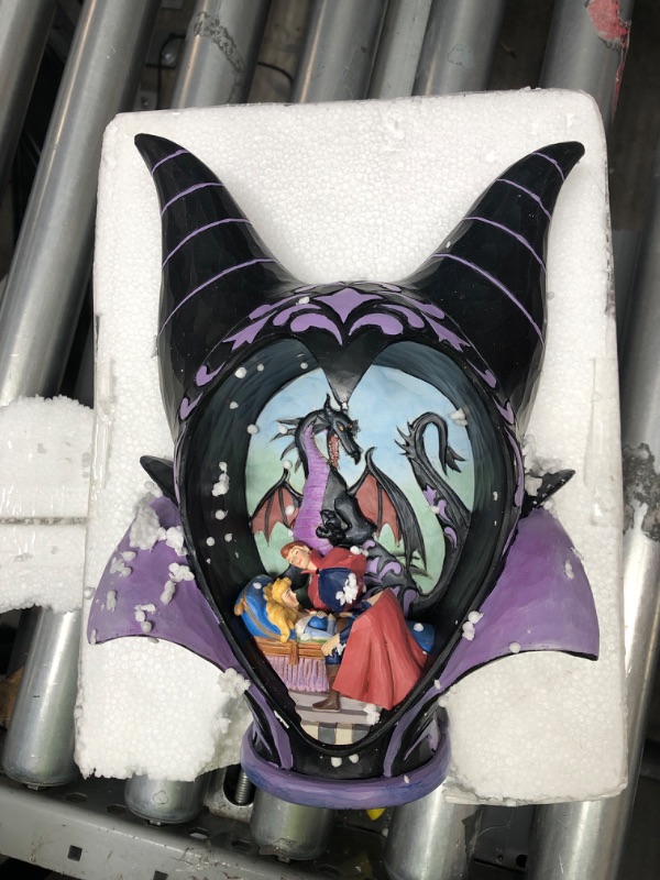 Photo 2 of Enesco Disney Traditions by Jim Shore Sleeping Beauty Maleficent Headdress Scene Figurine, 10.25 Inch, Multicolor