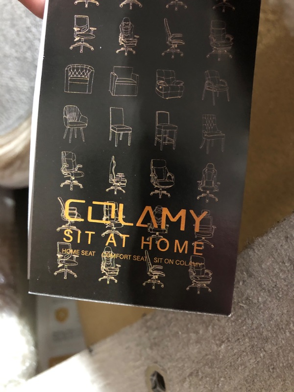 Photo 1 of * used * missing hardware *
COLAMY French Country Vintage Dining Chairs Set of 2, Upholstered Farmhouse Dining Room Chairs with Round Back,