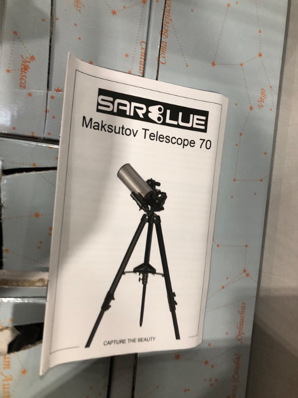 Photo 6 of Maksutov-Cassegrain Telescope, Mak70 Telescopes for Adults Kids 1000mm Focal Length 70mm Objective Lens, Beginners Astronomy Telescope with Slow Motion Gimbal Tripod