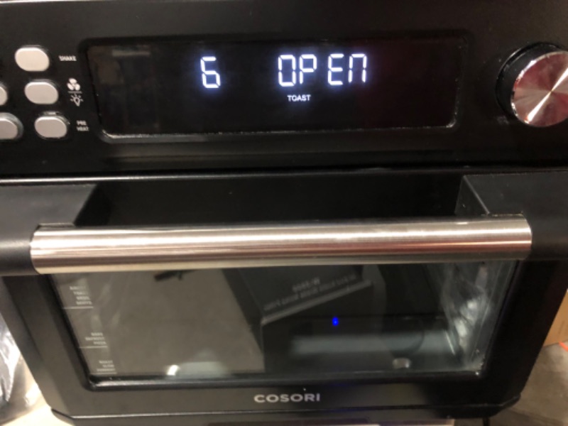 Photo 4 of **FOR PARTS ONLY** HAS ERROR CODE OPEN
Cosori Air Fryer Toaster Oven XL 26.4QT, 12-in-1, Roast, Bake, Broil, Dehydrator, Recipes & Accessories Included, Large Convection Countertop Oven