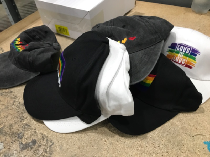 Photo 2 of RAINBOW  CAPS FOR WOMEN   QTY6