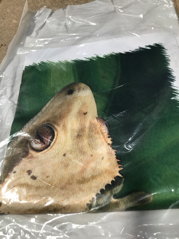 Photo 2 of 3D Rose New Caledonian Crested Gecko Lizard-Na02 Mpr0086-Maresa Pryor Design Pillowcase, 16" x 16"