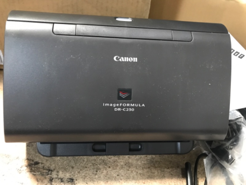 Photo 2 of Canon imageFORMULA DR-C230 Office Document Scanner, 9.1" x 10" x 11.5"
