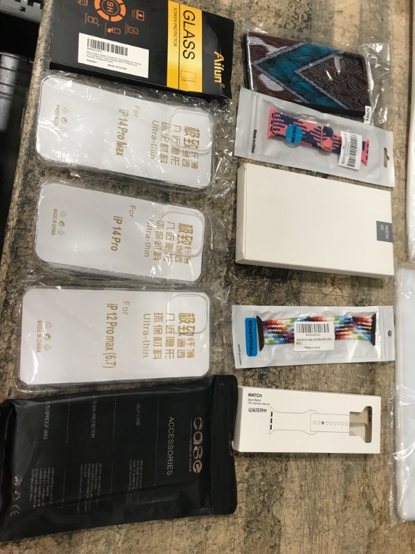 Photo 1 of 10 ITEMS PHONE CASE/ WATCH BAND/ SCREEN PROTECTOR BUNDLE