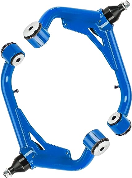 Photo 1 of 2-4" Lift Front Upper Control Arms w/Ball Joint for 2000-2010 Chevy Silverado 2500HD/3500HD, GMC Sierra 2500HD/GMC Sierra 3500HD, 2003-2009 Hummer H2 2PCs-Blue
