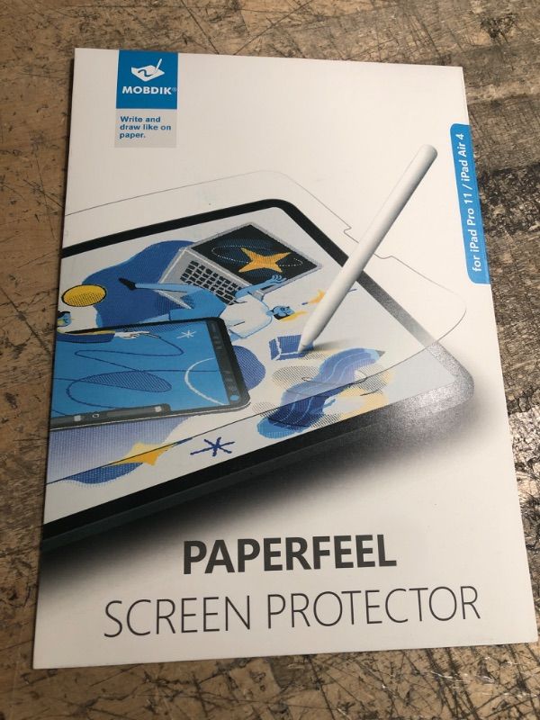 Photo 1 of MOBDIK [3+2 PACK Paperfeel Screen Protector Compatible with iPad Pro 11 (2022 & 2021 & 2020) with Camera Lens Protector, Anti-Glare, Suitable for Writing - Camera Lens Protector Silver