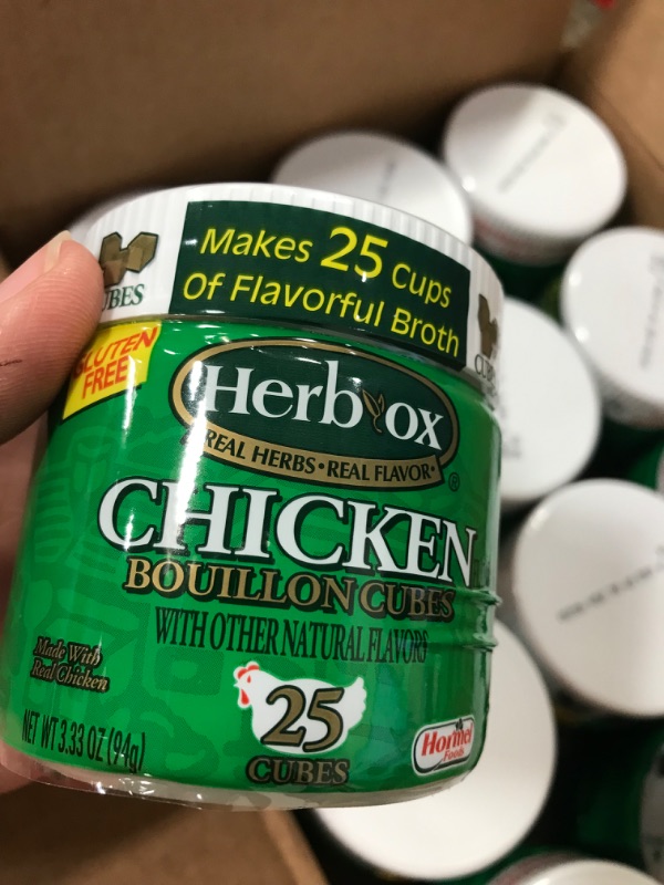 Photo 2 of **EXPIRES JULY2024-** HERB-OX Chicken Bouillon Cubes, 25 Count (Pack of 12)
