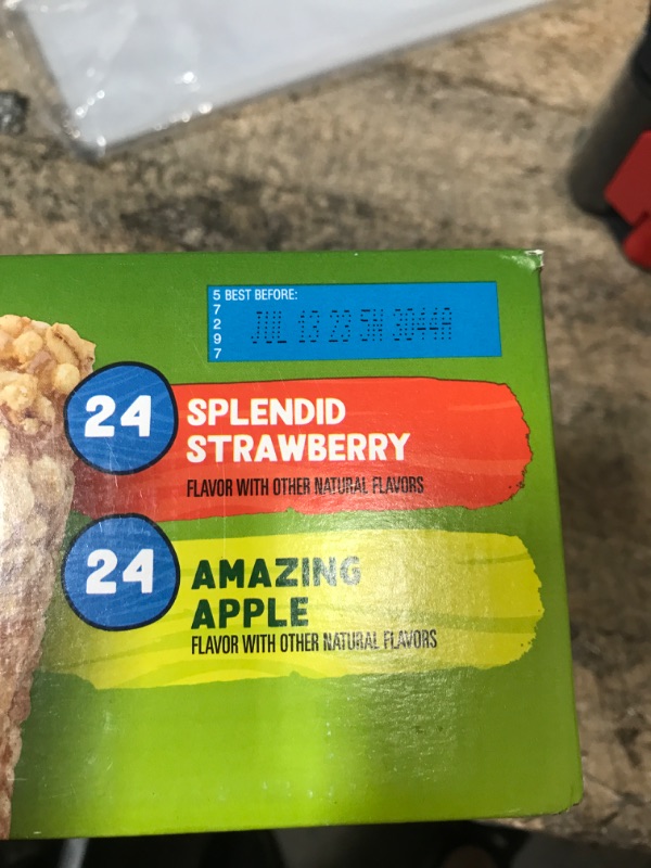 Photo 3 of ***EXP DATE JUL 13 2023*** Quaker Chewy Fruity Fun Granola Bars, 2 Flavor Variety Pack, Peanut Free Facility, 48 Count (Pack of 1)