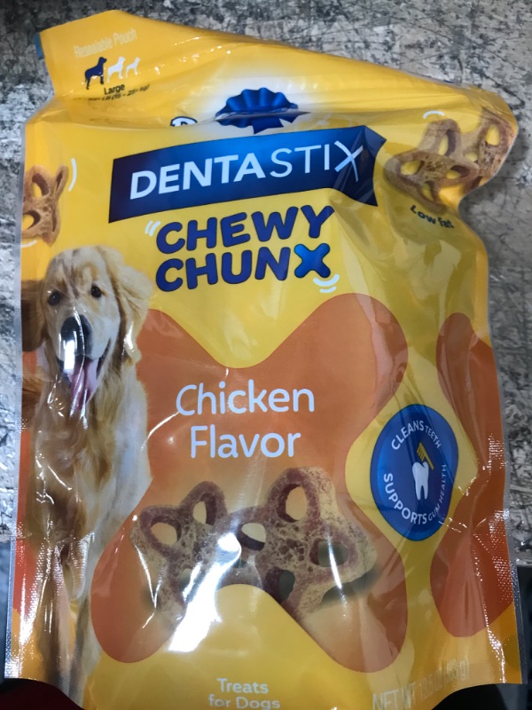 Photo 2 of ***EXP DATE 08/2023*** PEDIGREE DENTASTIX CHEWY CHUNX CHICKEN FLAVOR 2 PACK