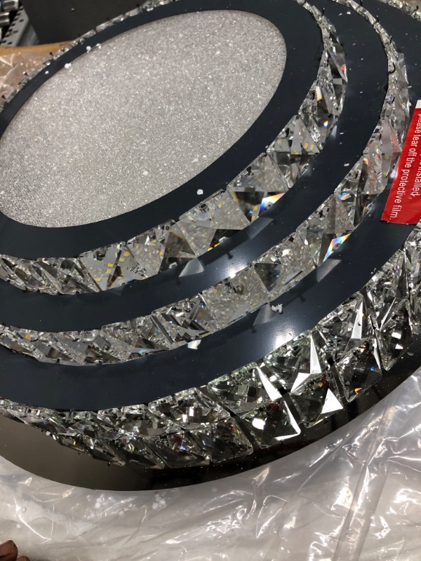 Photo 3 of **MINOR DAMAGE**SEE NOTES**
Elegant Crystal Chandeliers, 20“ Modern Ceiling LED Light with Remote Control 3 Color Dimmable K9 crystals Ceiling Light Flush Mount Ceiling Lamp for Bedrooms DiningRoom Living Room Hallway (Dimmable)