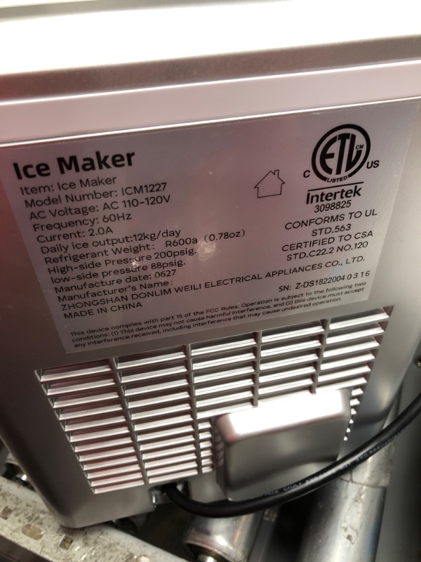 Photo 3 of  Ice Maker (ICM-1227)