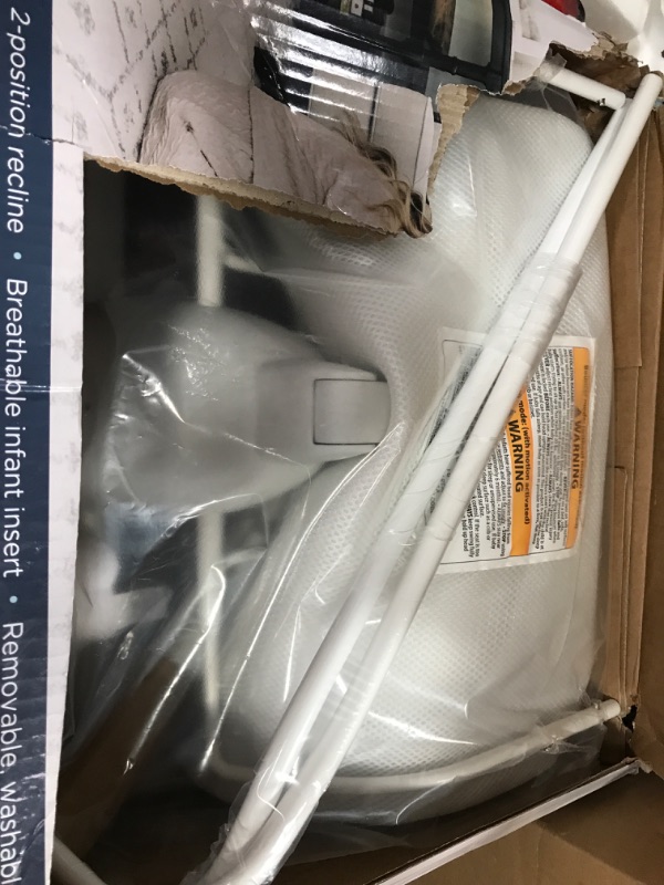 Photo 1 of Baby Delight Alpine Wave Deluxe Portable Bouncer | Automated Motion Baby Bouncer | Infants 0 – 6 Months | Driftwood Grey Deluxe, Driftwood Grey