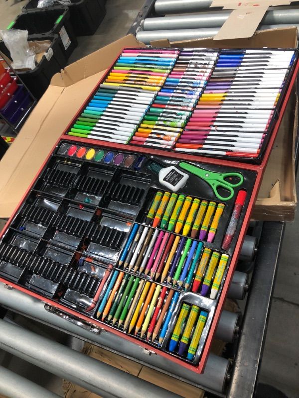 Photo 2 of ***MISSING ALL CRAYONS***
Crayola Masterworks Art Case (200+ Pcs), Art Set For Kids, Includes Markers, Paints, Colored Pencils, & Crayons, Kids Back to School Supplies, 4+ Masterworks Art Case Art Case