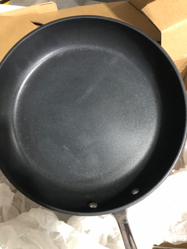 Photo 2 of * item used * minor damage * see all images *
HA1 Hard Anodized Nonstick Fry Pan Cookware Set, 10 Inch and 12 Inch Fry Pan, 