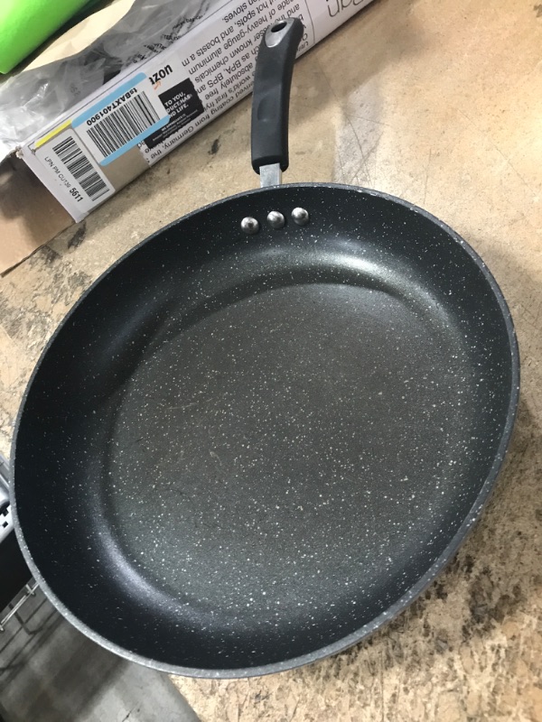 Photo 2 of 12" Stone Earth Frying Pan by Ozeri, with 100% APEO & PFOA-Free Stone-Derived Non-Stick Coating from Germany 12-Inch Granite Gray