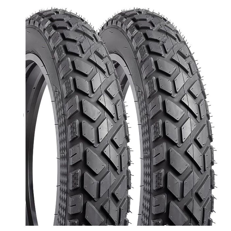 Photo 1 of 2 Sets 20" Heavy Duty E-Bike Fat Tires 20 x 4.0(102-406) (Black)