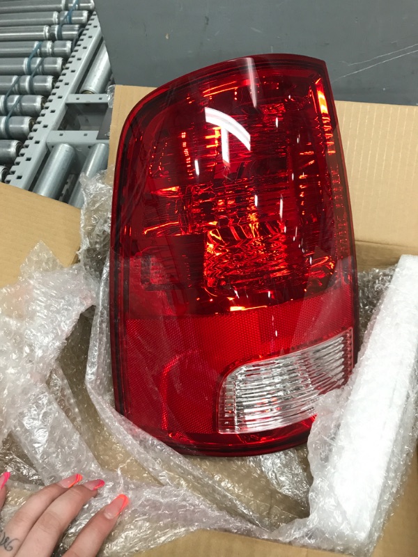 Photo 3 of FANCYTIMES Left Side Tail Light Assembly Compatible with 2009-2018 Dodge Ram 1500 and 2010-2018 Dodge Ram 2500 3500 Rear Left Side Taillight Tail Lamp Brake Lamp With Bulb Inside Replaces CH2818124 Left Driver Side