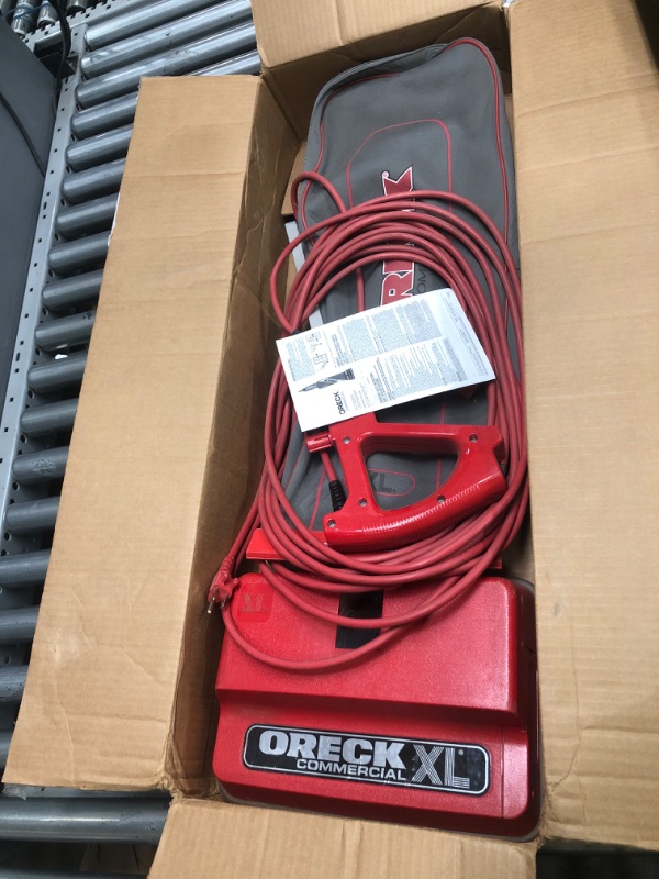 Photo 2 of * item used * item dirty * not functional * sold for parts *
Oreck - U2000RB-1 Commercial, Professional Upright Vacuum Cleaner, For Carpet and Hard Floor, U2000RB1, Red/Gray