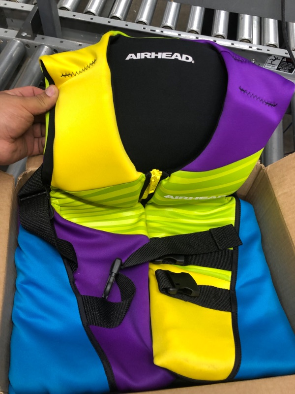 Photo 2 of Airhead Gnar Kwick-Dry Neolite Flex Type III Life Jacket, US Coast Guard Approved, Secure Fit, Youth/Adult Sizes Life Vest + Girl's Life Jacket Medium