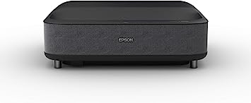 Photo 1 of Epson EpiqVision Ultra Short Throw LS300 3LCD Smart Laser Projector, 3600 Lumens Color & White Brightness, HDR, Android TV, Yamaha Speakers, Bluetooth, Sports, Gaming, Movies - Black (Renewed)
