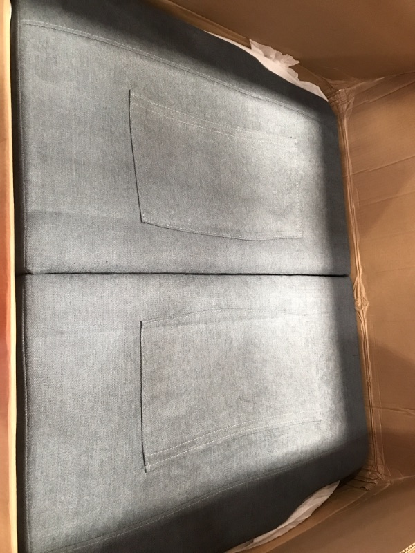 Photo 2 of ***BOX 3 of 3 ONLY*** BIADNBZ Reversible Sectional Sofa Sleeper with Storage Chaise Lounge and Cupholders, Modern L-Shaped Couch SofaBed with Pillows&Side Pockets for Living Room Apartment, Dark Gray