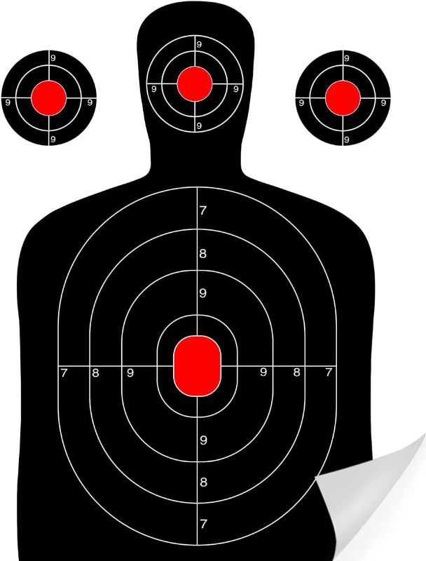 Photo 1 of 18"x 24" Large Paper Silhouette Range Shooting Targets - for Rifles, Pellet Guns, Firearms, Pistols, BB Guns, Airsoft Shooting Practice