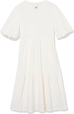 Photo 1 of Amazon Aware Women's Organic Cotton Fit and Flare Dress - size large 
