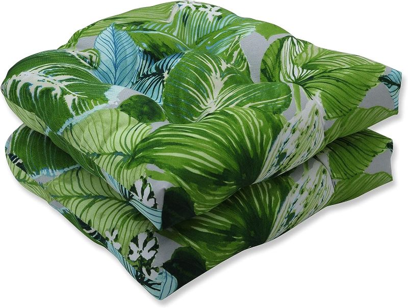 Photo 1 of 
Pillow Perfect Outdoor/Indoor Lush Leaf Jungle Tufted Seat Cushions (Round Back), 2 Count (Pack of 1), Green
Style:Tufted Seat Cushions (Round Bac