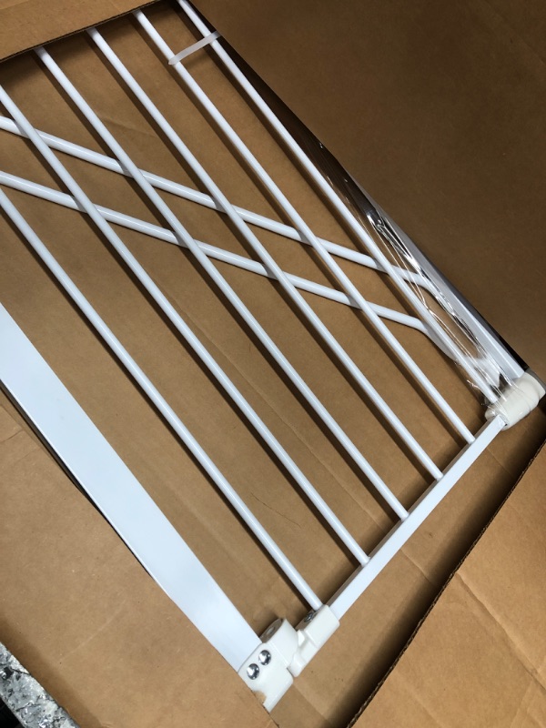 Photo 1 of BalanceFrom Easy Walk-Thru Safety Gate for Doorways and Stairways with Auto-Close/Hold-Open Features, Multiple Sizes 29.1 - 43.3 inch Cool White