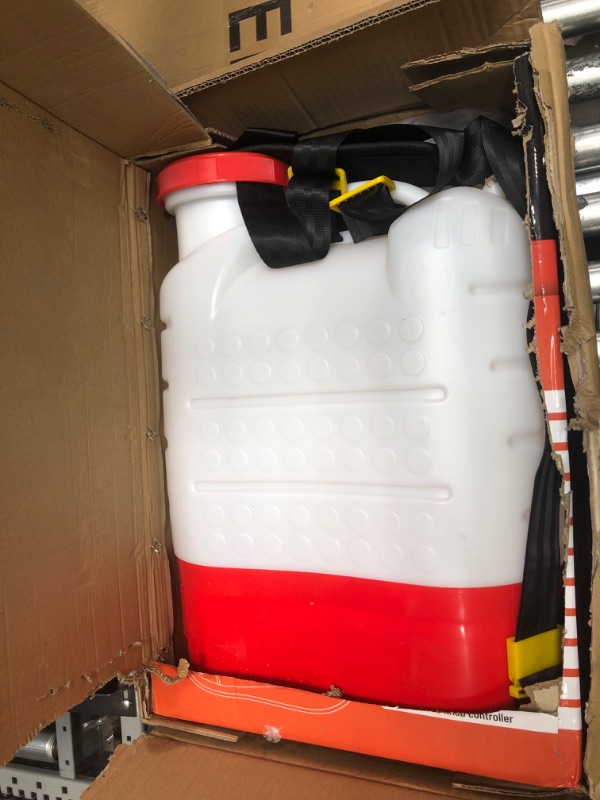 Photo 2 of 4.2 Gallon Battery Powered Backpack Sprayer - 8 Nozzles, 240ml Measuring Bottle, 100PSI Cutoff Pressure, Long Battery Life, Wide Mouth, High-Pressure Spray Hose, Trigger Lock, Pressure Knob Controller