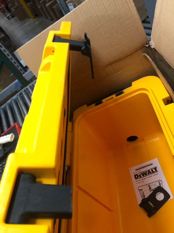 Photo 3 of **1 LATCH BROKE DEWALT 45 Qt Roto Molded Cooler, Heavy Duty Ice Chest for Camping, Sports & Outdoor Activities