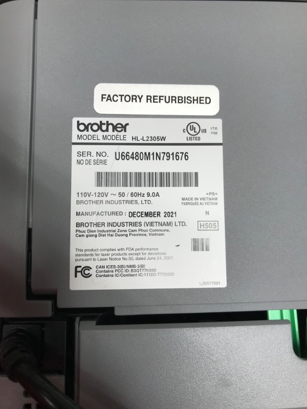 Photo 6 of * does not work * sold for parts or repair *
Brother HL-L2300D Monochrome Laser Printer with Duplex Printing

