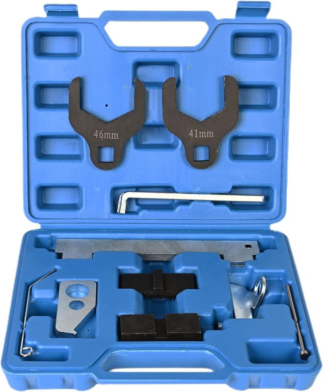 Photo 1 of Engine Camshaft Alignment Timing Tool Kit For Chevy Cruze Aveo Orlando Vauxhall Opel Astra Corsa Insignia Mervia Vectra Zafira Alfa Romeo Fiat 16V 1.4 1.6 1.8 with 41mm Water Pump Wrench (10PCS)
