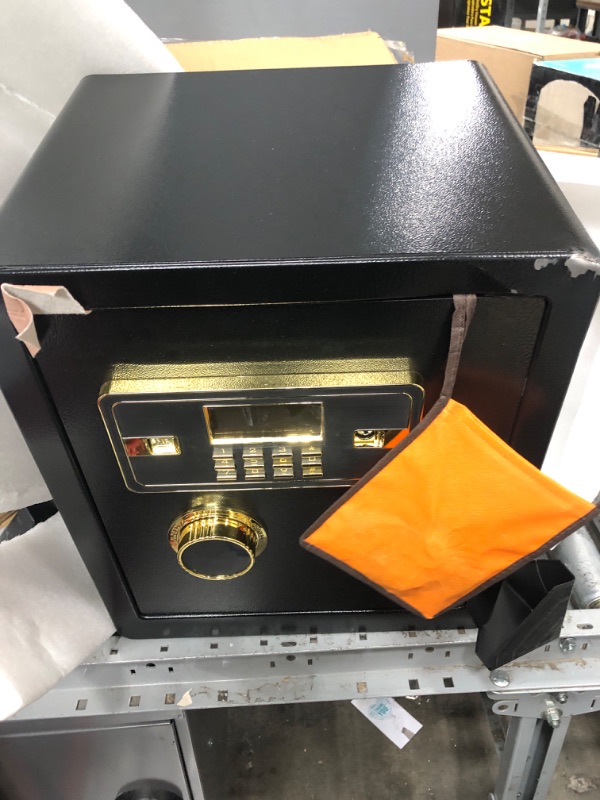 Photo 1 of 2.2 Cub Safe Box Fireproof Waterproof, Security Home Safe with Fireproof Document Bag, Digital Keypad LCD Display Inner Cabinet Box, Large Fireproof Safe for Money Jewelry Document Valuables Gold
