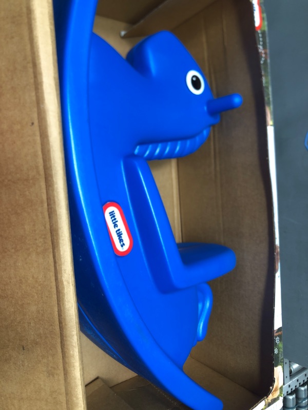 Photo 2 of ***USED BUT LIKE NEW***
Little Tikes Rocking Horse Blue, 33.00 L x 10.00 W x 17.50 H Inches