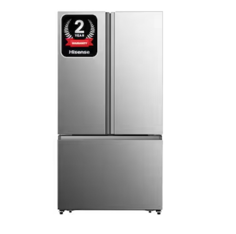 Photo 1 of Hisense 26.6-cu ft French Door Refrigerator with Ice Maker (Fingerprint Resistant Stainless Steel) ENERG