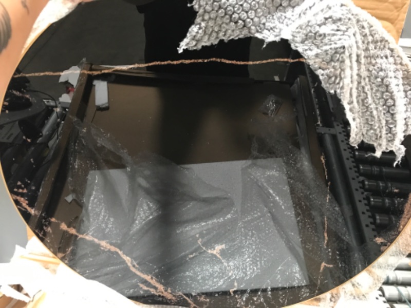 Photo 1 of Open box *** HLR Round Coffee Table with Black Marble Top