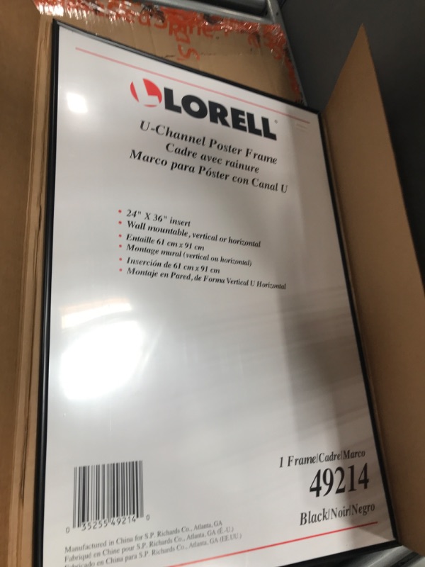 Photo 2 of Lorell Stylish Poster Frame, 24" x 36" (49214)